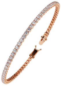 14K Solid Gold 4.85 Carat Lab Grown Diamond Bracelet