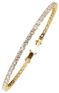 14K Solid Gold 6.92 Carat Lab Grown Diamond Bracelet