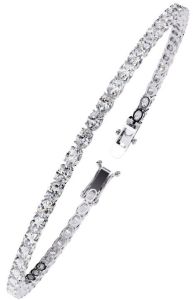 14K Solid Gold 6.92 Carat Lab Grown Diamond Bracelet