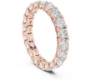 14K Solid Gold Cushion Cut Lab Grown Diamond Ring