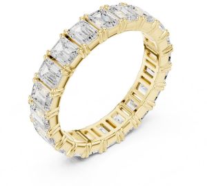 14K Solid Gold Emerald Cut Lab Grown Diamond Ring