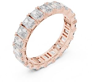 14K Solid Gold Emerald Cut Lab Grown Diamond Ring