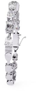 14K Solid Gold Emerald Cut Lab Grown Diamond Bracelet