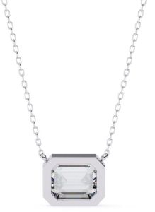 14k Solid Gold Emerald Cut Lab Grown Diamond Pendent
