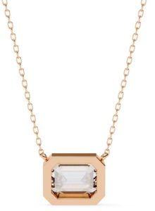 14k Solid Gold Emerald Cut Lab Grown Diamond Pendent