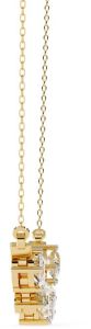 14K Solid Gold Lab Grown Diamond Necklace
