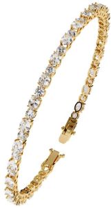 14K Solid Gold Oval Cut Lab Grown Diamond Bracelet