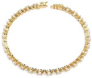14K Solid Gold Oval Cut Lab Grown Diamond Bracelet