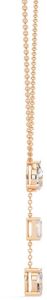 14K Solid Gold Oval Cut Lab Grown Diamond Necklace
