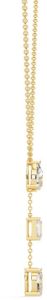 14K Solid Gold Oval Cut Lab Grown Diamond Necklace