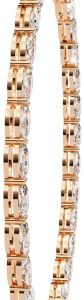 14k Solid Gold Oval Cut Diamond Necklace