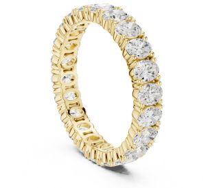 14k Solid Gold Oval Cut IGI Certified Diamond Ring