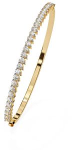 14K Solid Gold Pearl Cut Lab Grown Diamond Bracelet