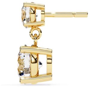 14K Solid Gold Round Cut 2.00 Carat Diamond Earring