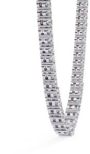 14k Solid Gold Round Cut Diamond Necklace