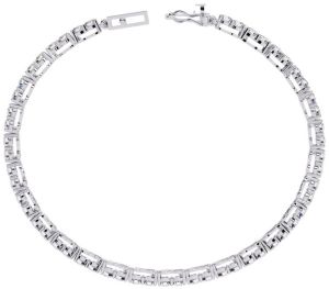 14K Solid Gold Round Cut Lab Grown Diamond Bracelet