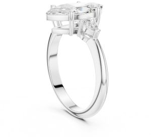 14K Yellow Gold 3.00 Carat Marquise Cut Diamond Ring