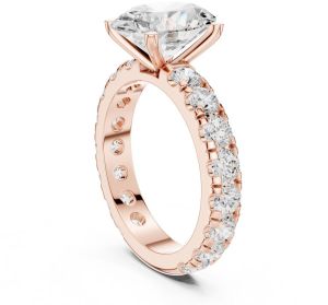 14K Yellow Gold 3.00 CT Oval Cut Diamond Ring