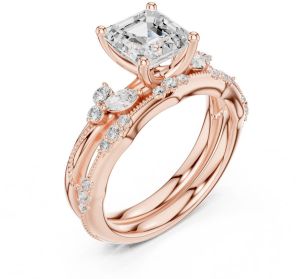2.00 Carat Asscher Cut Lab Grown Diamond Ring