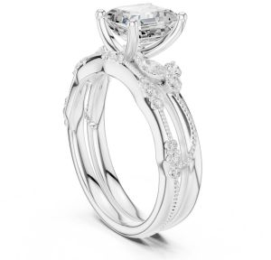 2.00 Carat Asscher Cut Lab Grown Diamond Ring