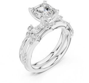 2.00 Carat Asscher Cut Lab Grown Diamond Ring