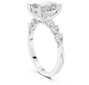 2.00 Carat Emerald Cut Lab Grown Diamond Ring