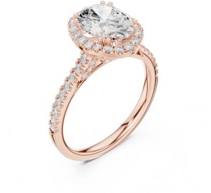 2.00 Carat Oval Cut Lab Grown Diamond Ring