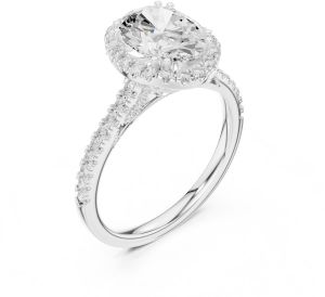 2.00 Carat Oval Cut Lab Grown Diamond Ring