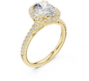 2.00 Carat Oval Cut Lab Grown Diamond Ring