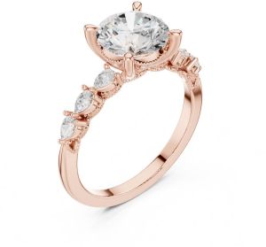 2.00 Carat Pear Cut Lab Grown Diamond Ring