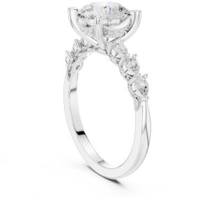 2.00 Carat Pear Cut Lab Grown Diamond Ring