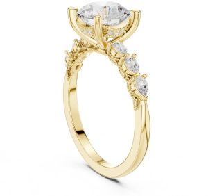 2.00 Carat Pear Cut Lab Grown Diamond Ring
