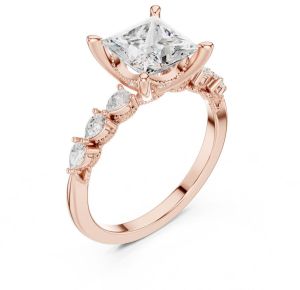 2.00 Carat Princess Cut Diamond Ring