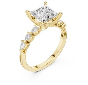 2.00 Carat Princess Cut Diamond Ring