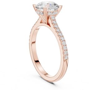 2.00 Carat Round Cut Lab Grown Diamond Ring