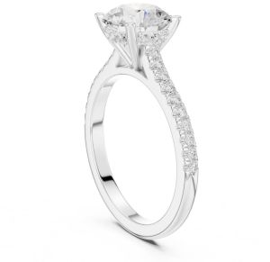 2.00 Carat Round Cut Lab Grown Diamond Ring