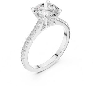 2.00 Carat Round Cut Lab Grown Diamond Ring