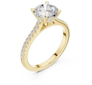2.00 Carat Round Cut Lab Grown Diamond Ring