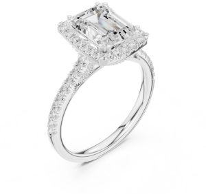 2.50 Carat Emerald Cut Lab Grown Diamond Ring