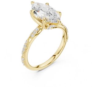 2.50 Carat Marquise Cut Lab Grown Diamond Ring