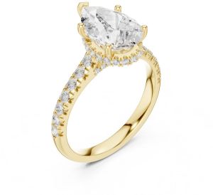 2.50 Carat Pear Cut Lab Grown Diamond Ring