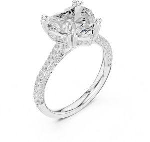 4.00 Carat Heart Cut Diamond Ring