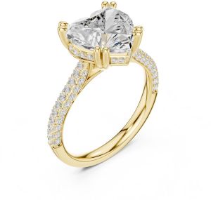 4.00 Carat Heart Cut Diamond Ring