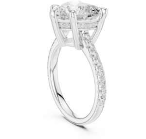 4.00 Carat Heart Cut Lab Grown Diamond Ring