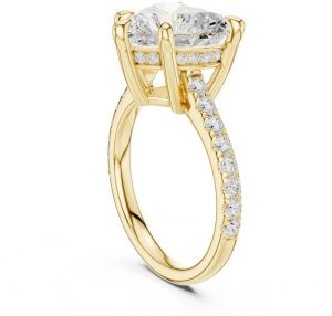 4.00 Carat Heart Cut Lab Grown Diamond Ring