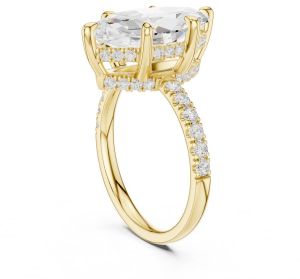 4.00 Carat Marquise Cut Lab Grown Diamond Ring