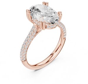 4.00 Carat Oval Cut Diamond Ring