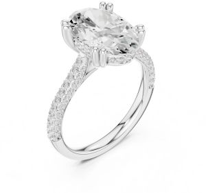 4.00 Carat Oval Cut Diamond Ring
