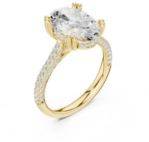 4.00 Carat Oval Cut Diamond Ring