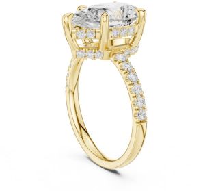 4.00 Carat Pear Cut Diamond Ring